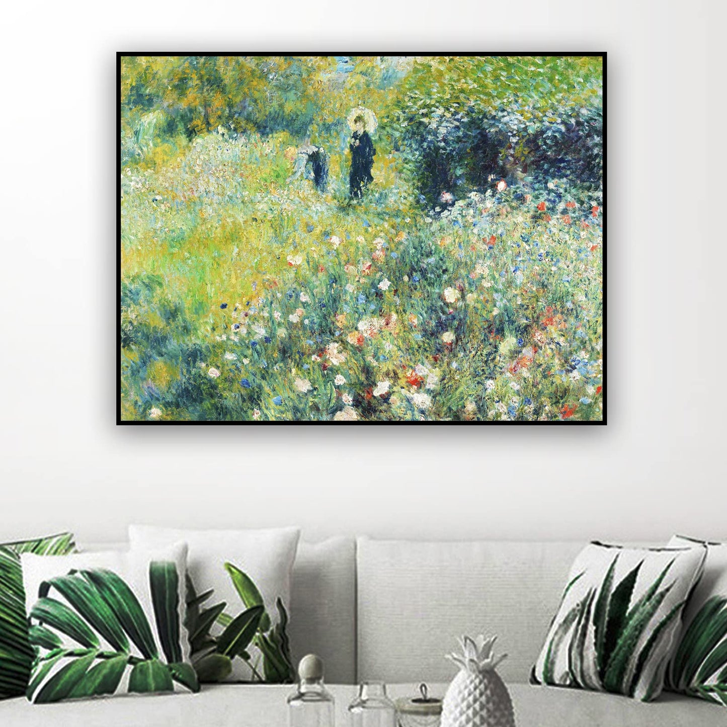 ZZPT Pierre Auguste Renoir Poster Print - Summer Landscape Canvas Wall Art - Oil Painting Reproduction Abstract Wall Decor for Living Room Office Unframed (12x16in/30x40cm)