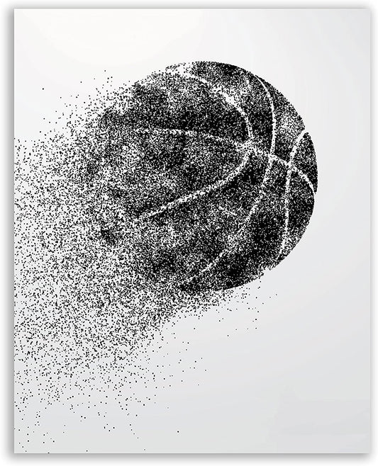 Basketball Wall Art Prints,Set of 4 (5x7) Unframed Basketball Posters,Basketball Room Decor For Men Kids Teenagers,Basketball Wall Decor,Basketball Boys Bedroom Decor