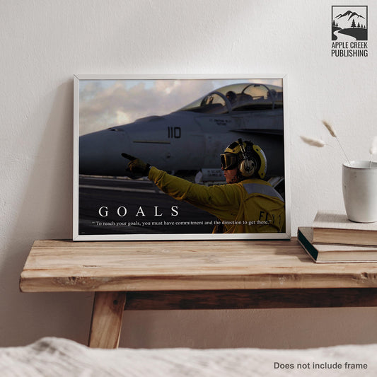 Apple Creek Military Motivational Poster Art Print 11x14 US Navy Air Force Fighter Jets Pilot Planes Academy