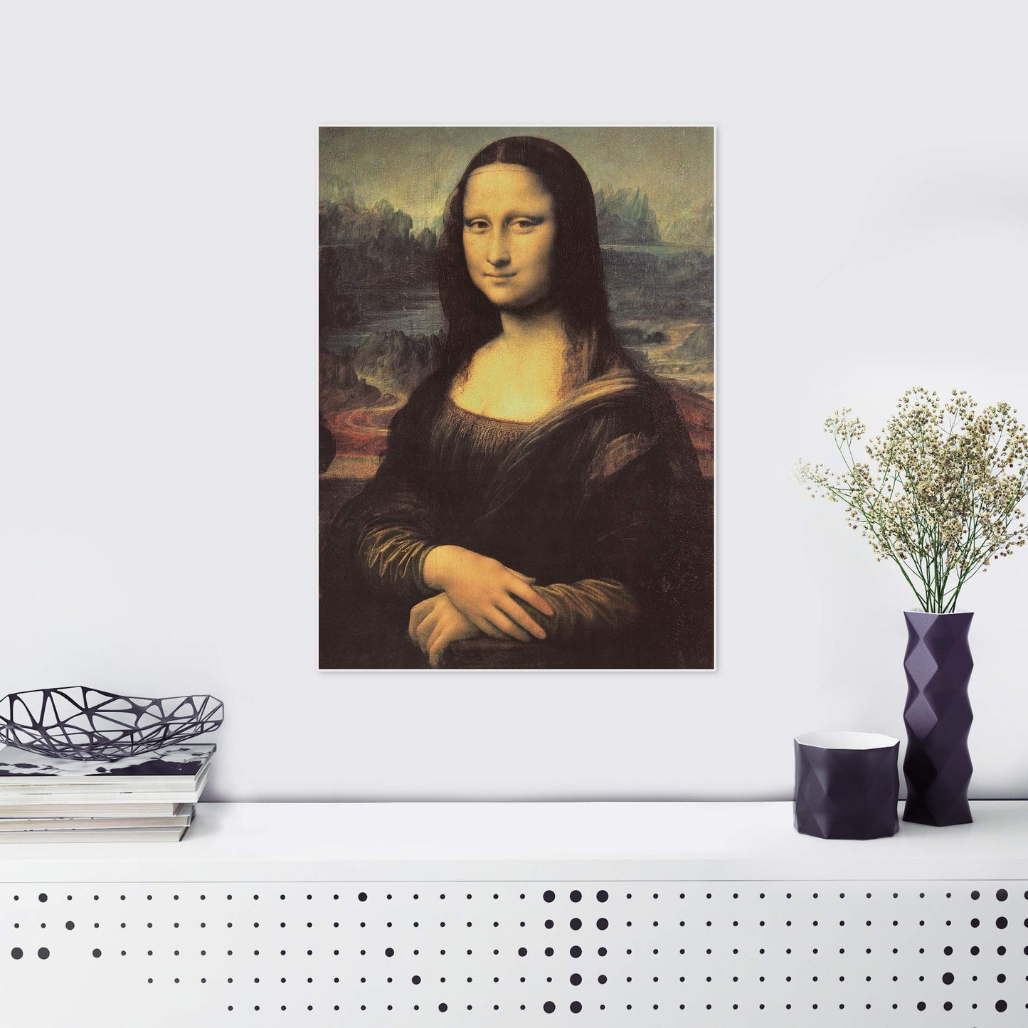 Palace Learning Mona Lisa Poster by Leonardo Da Vinci - Fine Art Print (Laminated, 18" x 24")