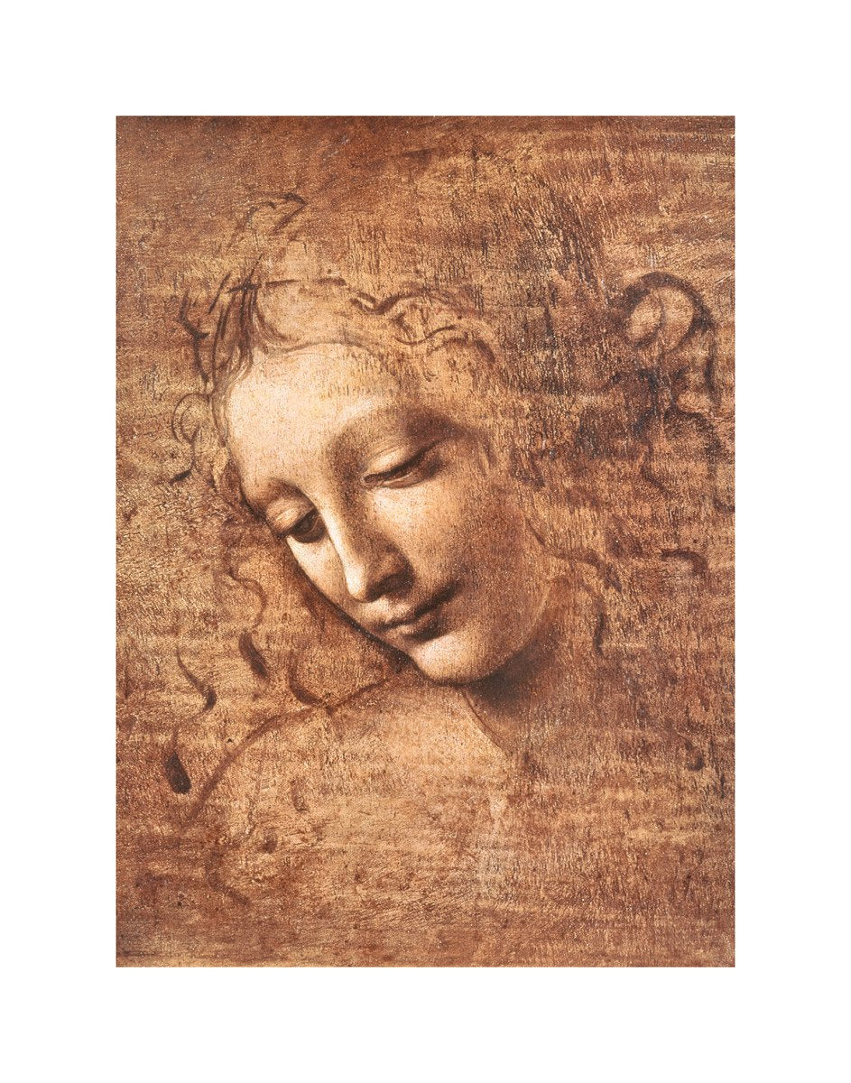 HUNTINGTON GRAPHICS Female Head (La Scapigliata) by Leonardo Da Vinci - Art Print/Poster 11x14 inches