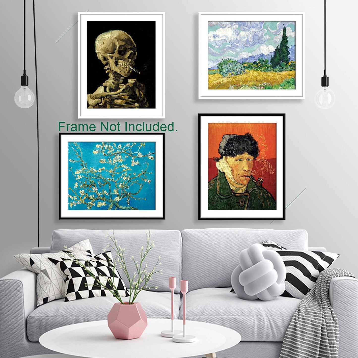 YASEN Van Gogh Canvas Wall Art Posters And Prints Of Famous Painting Abstract Wall Art Prints Unframed Art 8x10 Vincent Van Gogh Poster Artwork (4 Pack C)