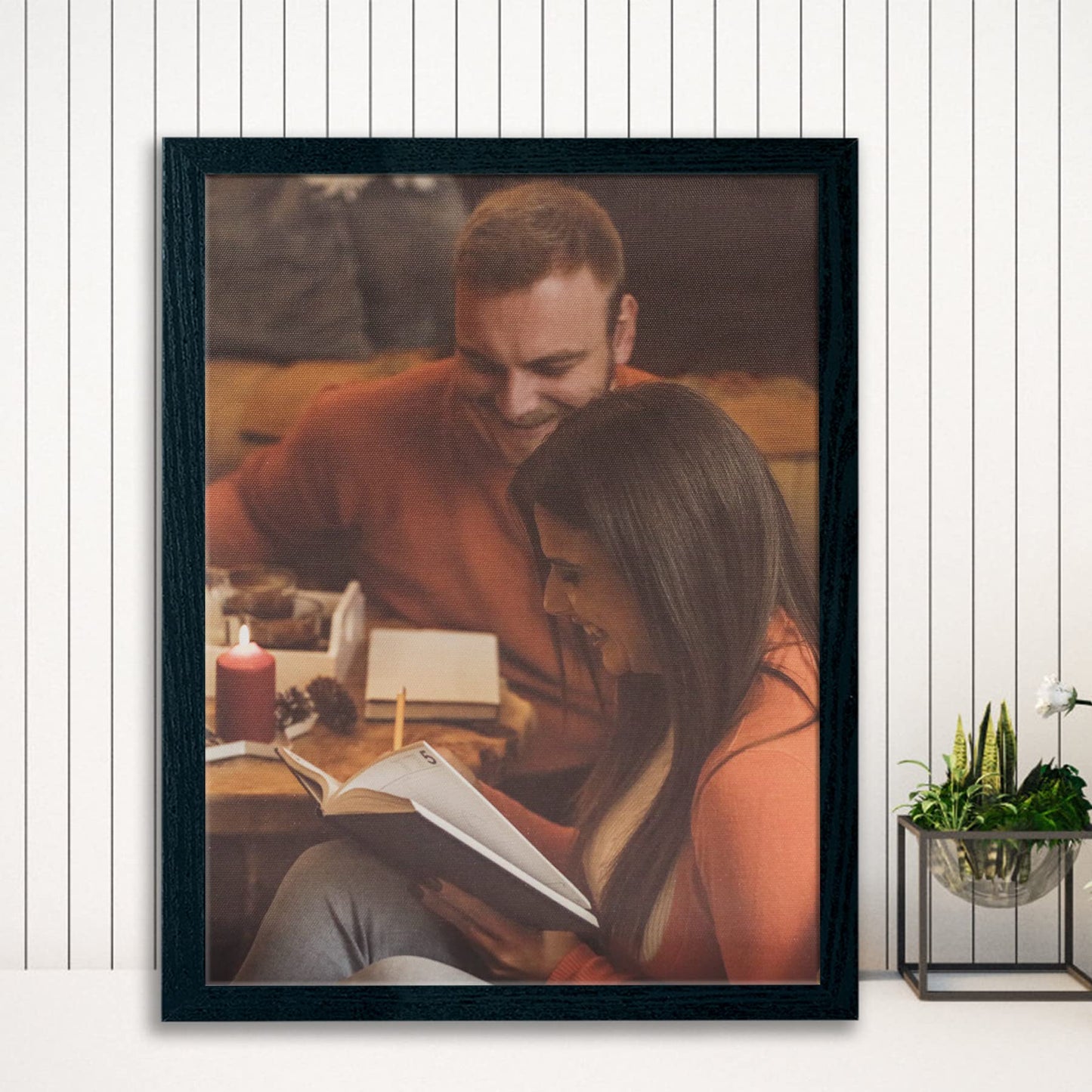 Kang photogift Custom Posters Upload Images 11x14 Inch,Personalized Pictures to Canvas for Wall, Custom Canvas Prints with Your Photos for Lovers Family Pet, Only Canvas Unframed