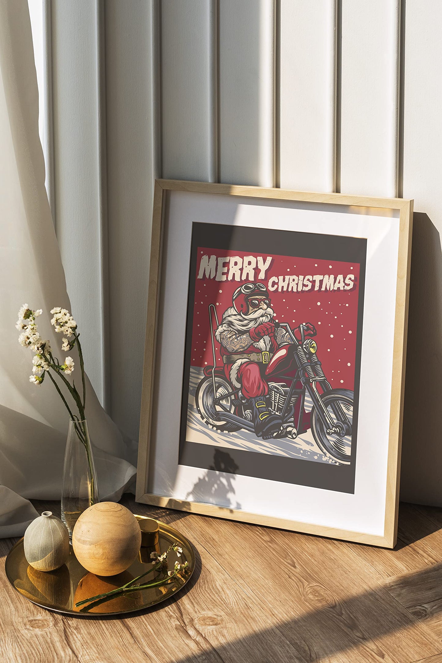 Christmas Decorations Indoor Home Decor - 8 x10 In Print Christmas Wall Decor Gift - For Kitchen Bedroom Bathroom Work Office Wall Decoration - Holiday Fun With Cute Christmas Decor Festive Posters