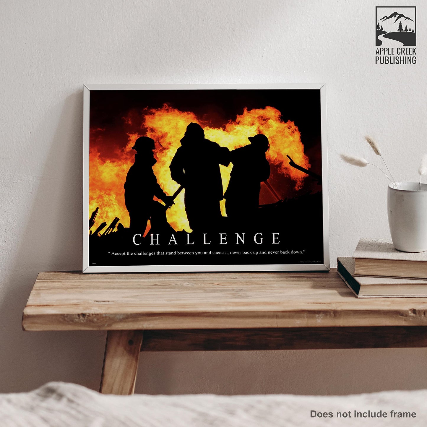 Firefighting Fireman Motivational Poster Art Print Helmet Gear 11X14 MVP209