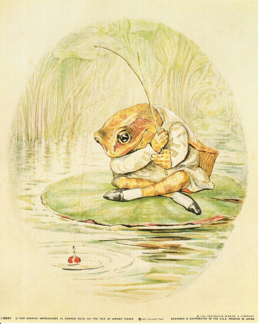 The Tale of Jeremy Beatrix Potter Wall Decor Art Print Poster (16x20)