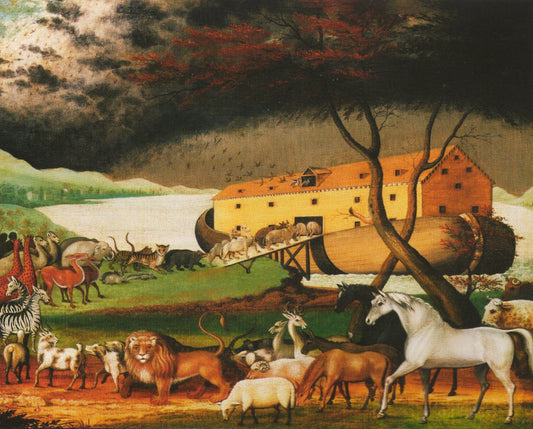 Wall Decor Noah’s Ark By Religious Kids Room Art Print Poster (16x20)