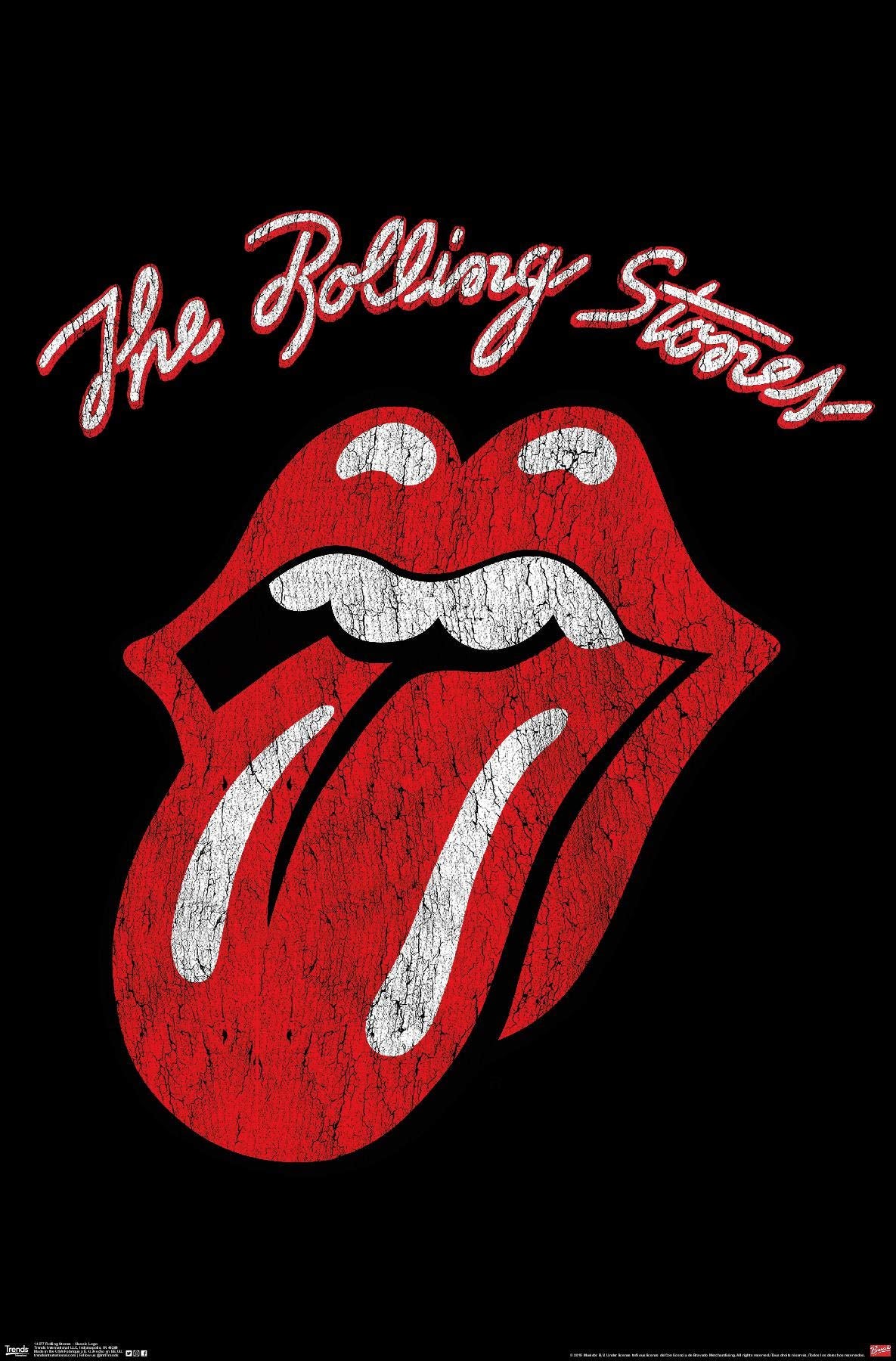 Trends International Rolling Stones-Classic Logo Wall Poster, 22.375" x 34", Unframed Version