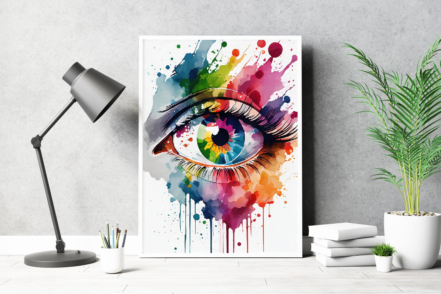 Human Eye Anatomy Watercolor Poster Art Print Human Iris and Pupil Structure Office Decor Medical Decor Ophthalmology Optometry Abstract Anatomy Art 8x10 inc. Unframed Print