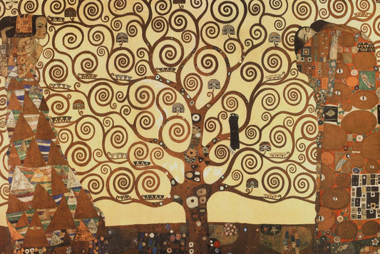 Gustav Klimt Tree of Life Stoclet Frieze Painting Poster 1909 Austrian Art Nouveau Symbolist Painter Nature Cool Wall Decor Art Print Poster 18x12