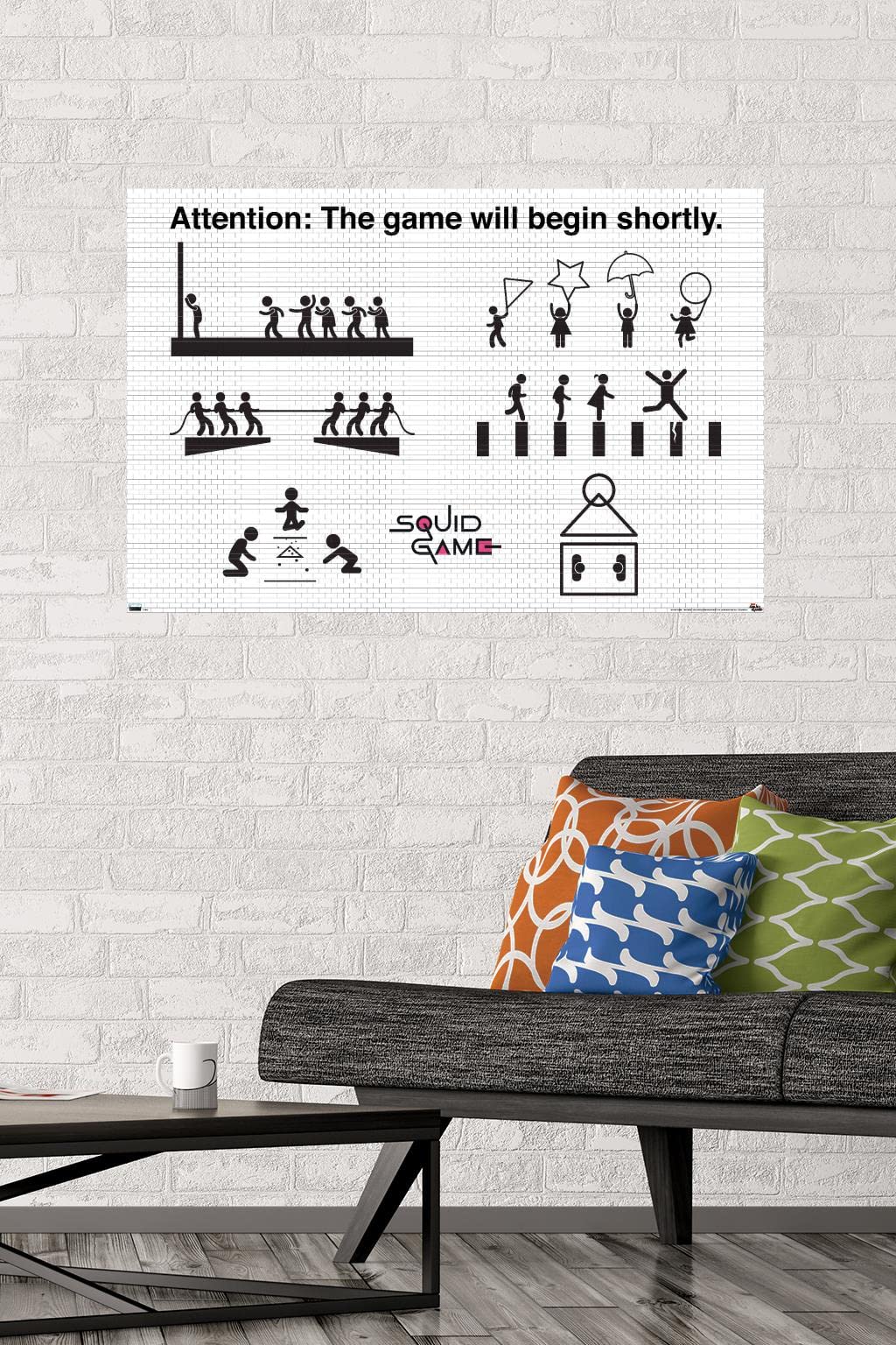 Trends International Netflix Squid Game - Games Wall Poster, 22.375" x 34", Unframed Version