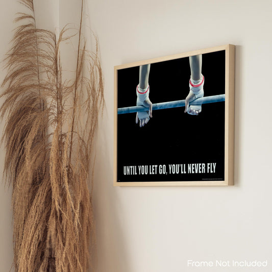 Inspirational Wall Art Co. - Let Go - Gymnastics College Beam Coach Rings Motivational Quotes Workout Posters - Print Home Gift Teen Kids Girls Bedroom Decor - 11X14 inches