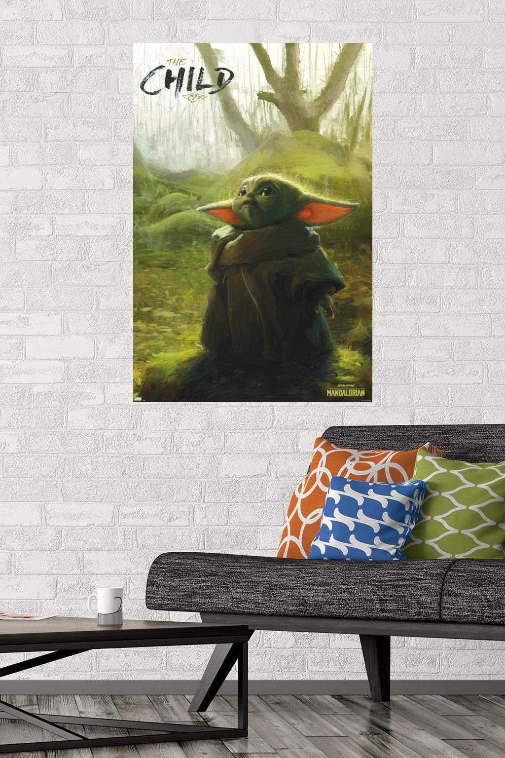 Trends International Star Wars: The Mandalorian - Forest Wall Poster, 22.375" x 34", Unframed Version