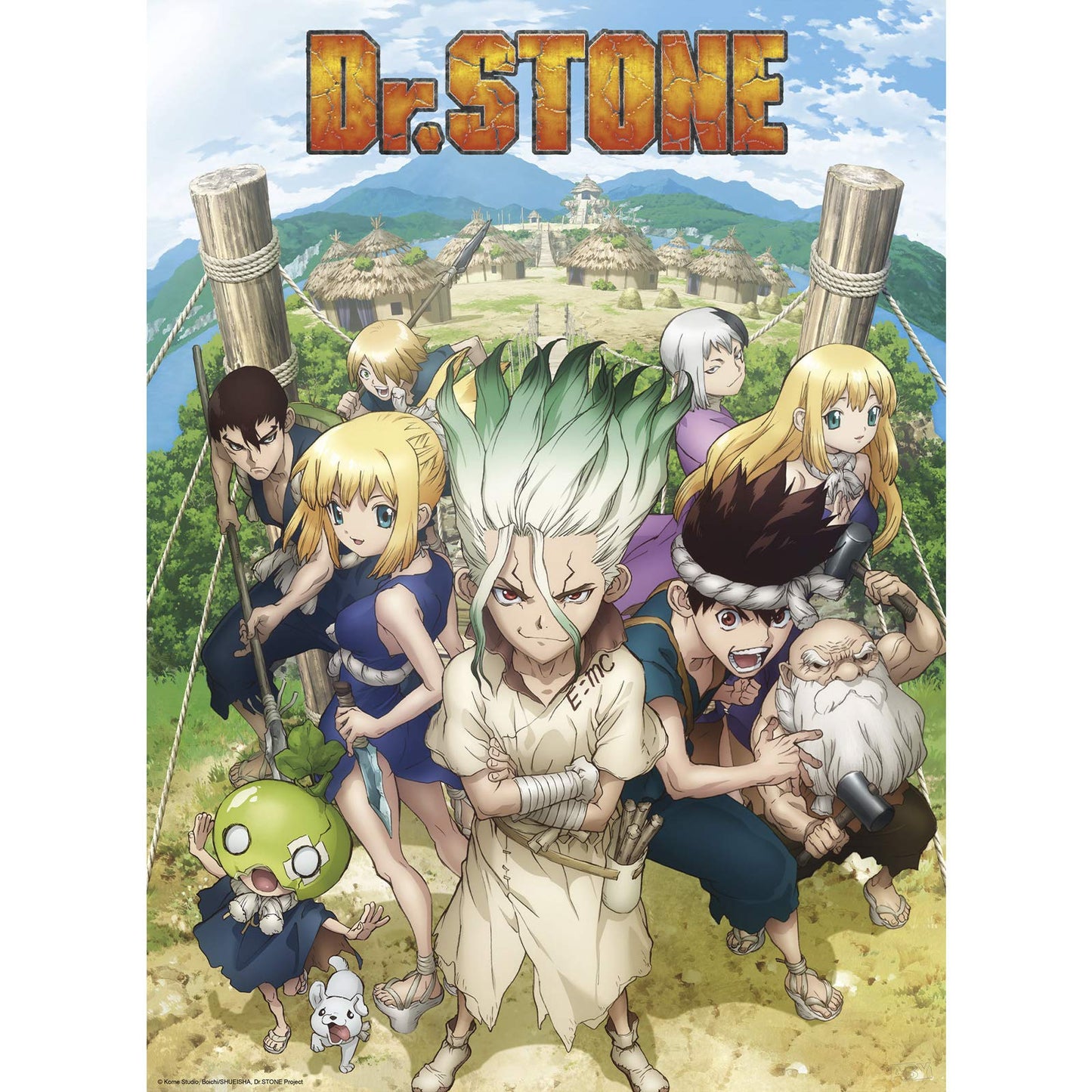 ABYSTYLE Dr. Stone Unframed Boxed Poster Set 15" x 20.5" Featuring Senku, Chrome, Kohaku & more Anime Manga Wall Art Room Decor Prints for Bedroom Gift