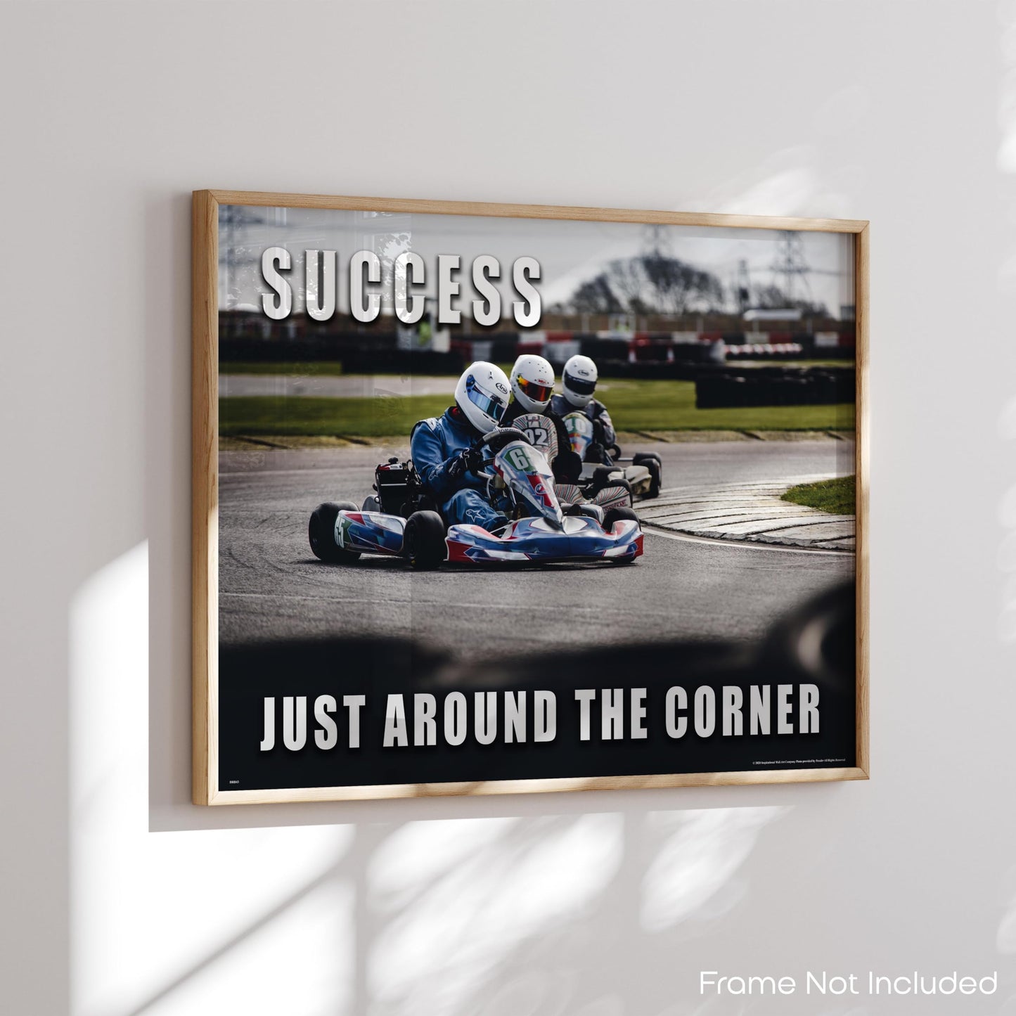 Go Kart Racing Motivational Poster Art Print 11x14 Kids Room Wall Decor