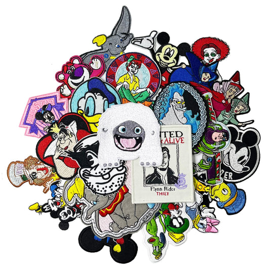 22pcs Mixed Movie TV Series Embroidered Iron On Patches