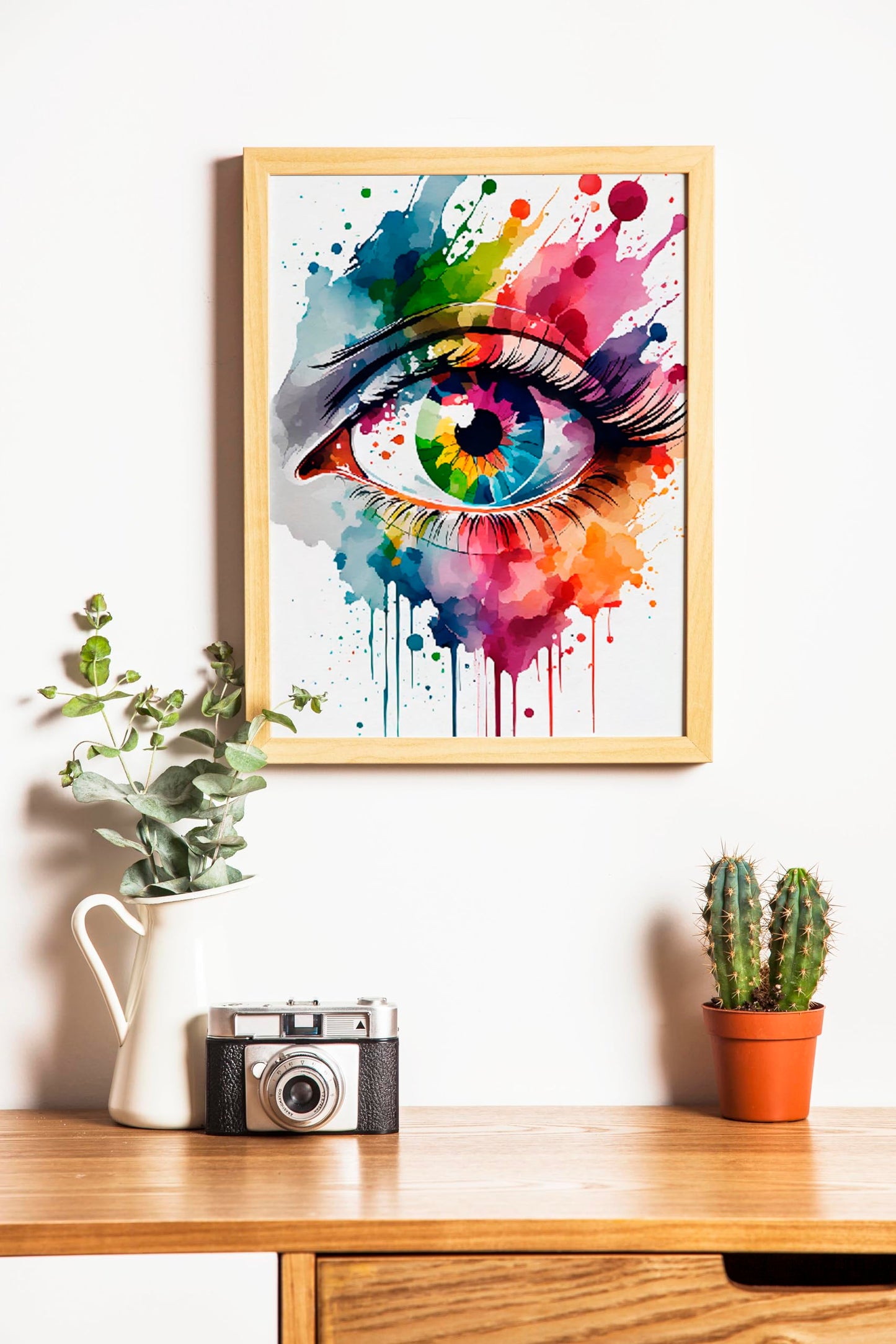 Human Eye Anatomy Watercolor Poster Art Print Human Iris and Pupil Structure Office Decor Medical Decor Ophthalmology Optometry Abstract Anatomy Art 8x10 inc. Unframed Print