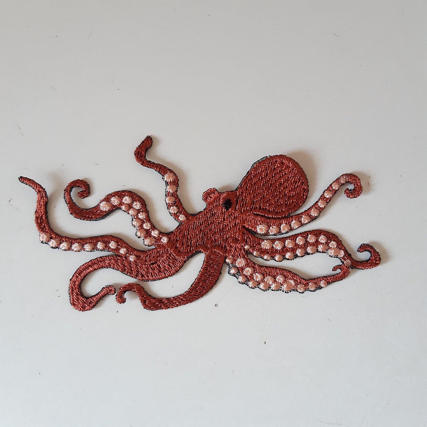 Moks491 Octopus Marine Embroidered Patch, Sea Sew on Patch