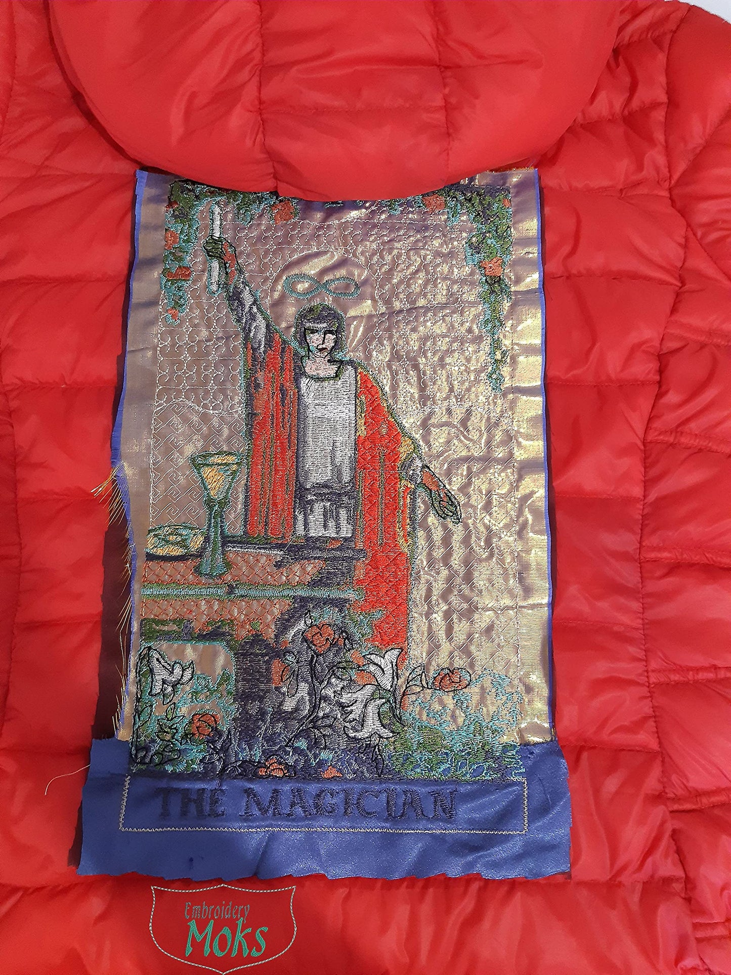 Moks332(p) Magician Tarot Card patch, embroidered patch