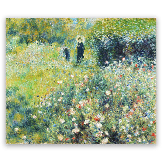 ZZPT Pierre Auguste Renoir Poster Print - Summer Landscape Canvas Wall Art - Oil Painting Reproduction Abstract Wall Decor for Living Room Office Unframed (12x16in/30x40cm)