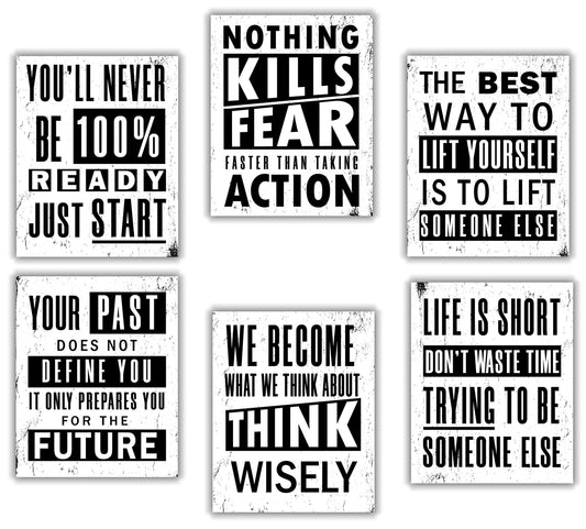 Inspirational Wall art, Quotes Wall Art, Motivational Quotes Wall art, Inspirational Wall Decor, Pictures For Bedroom, Office Wall Decor, Positive Quotes Wall Decor (8x10 Prints Unframed Art Posters)