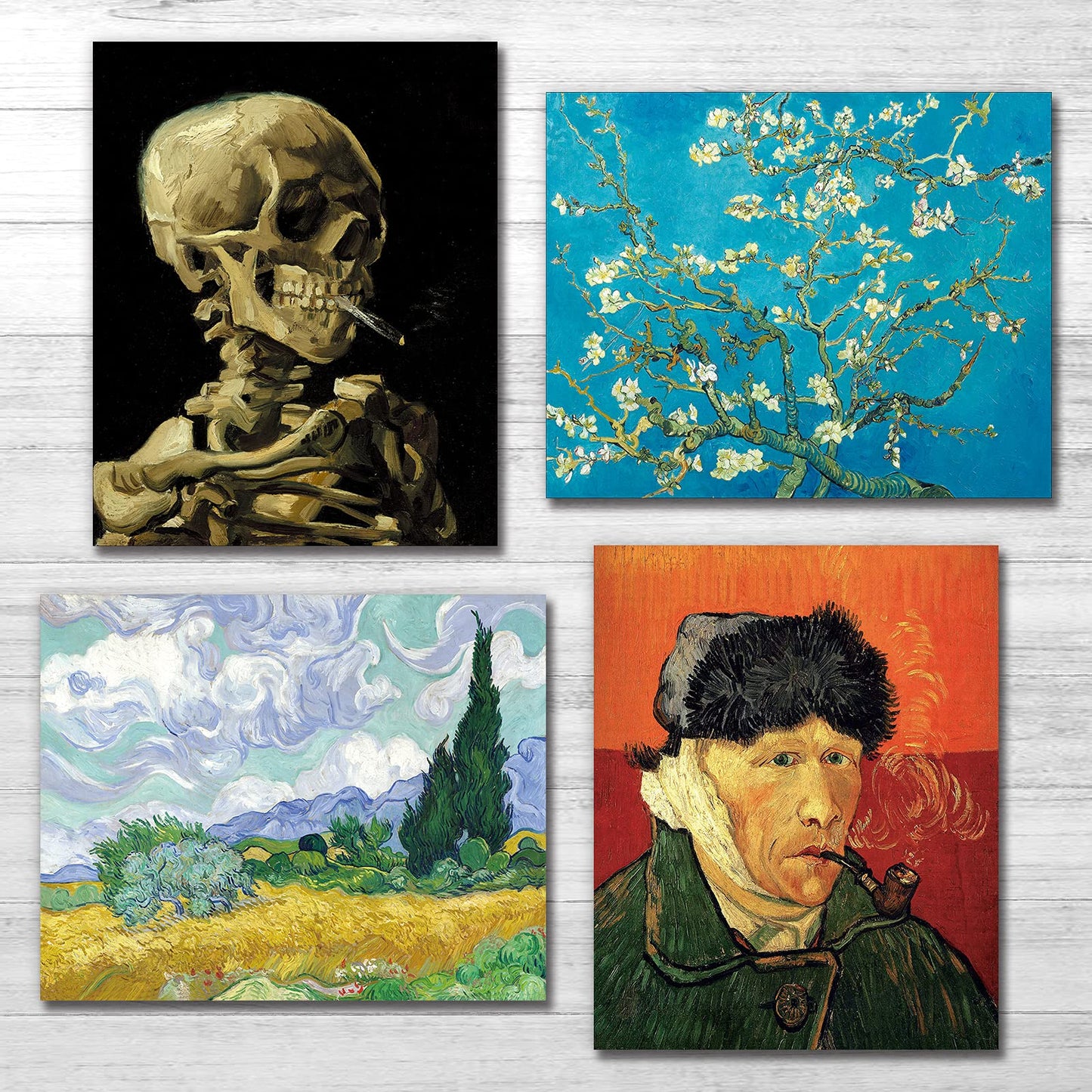 YASEN Van Gogh Canvas Wall Art Posters And Prints Of Famous Painting Abstract Wall Art Prints Unframed Art 8x10 Vincent Van Gogh Poster Artwork (4 Pack C)