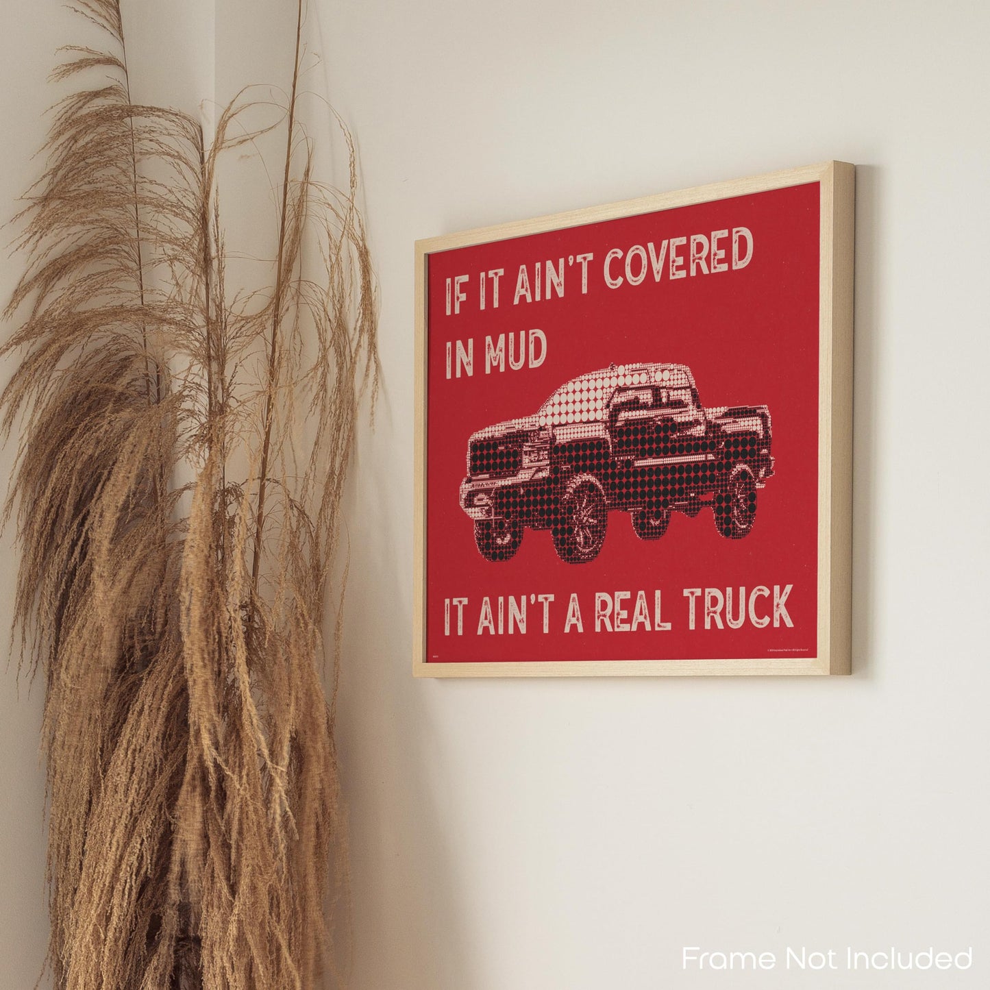 Inspirational Wall Art Co. - Mud On Your Truck - Lifted Diesel Country Chevy Boys Motivational Quotes Posters - Print Home Gift Bedroom Decor - 11X14 inches