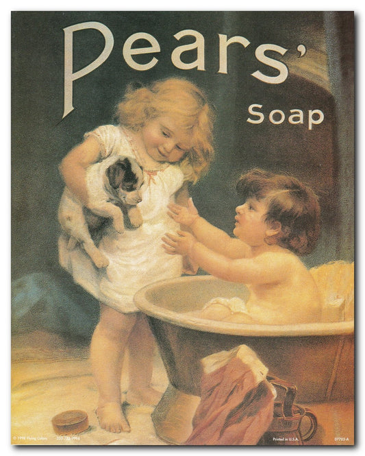 Vintage Pears Soap Ad Wall Decor Advertisement Picture Bathroom Art Print Poster (16x20)