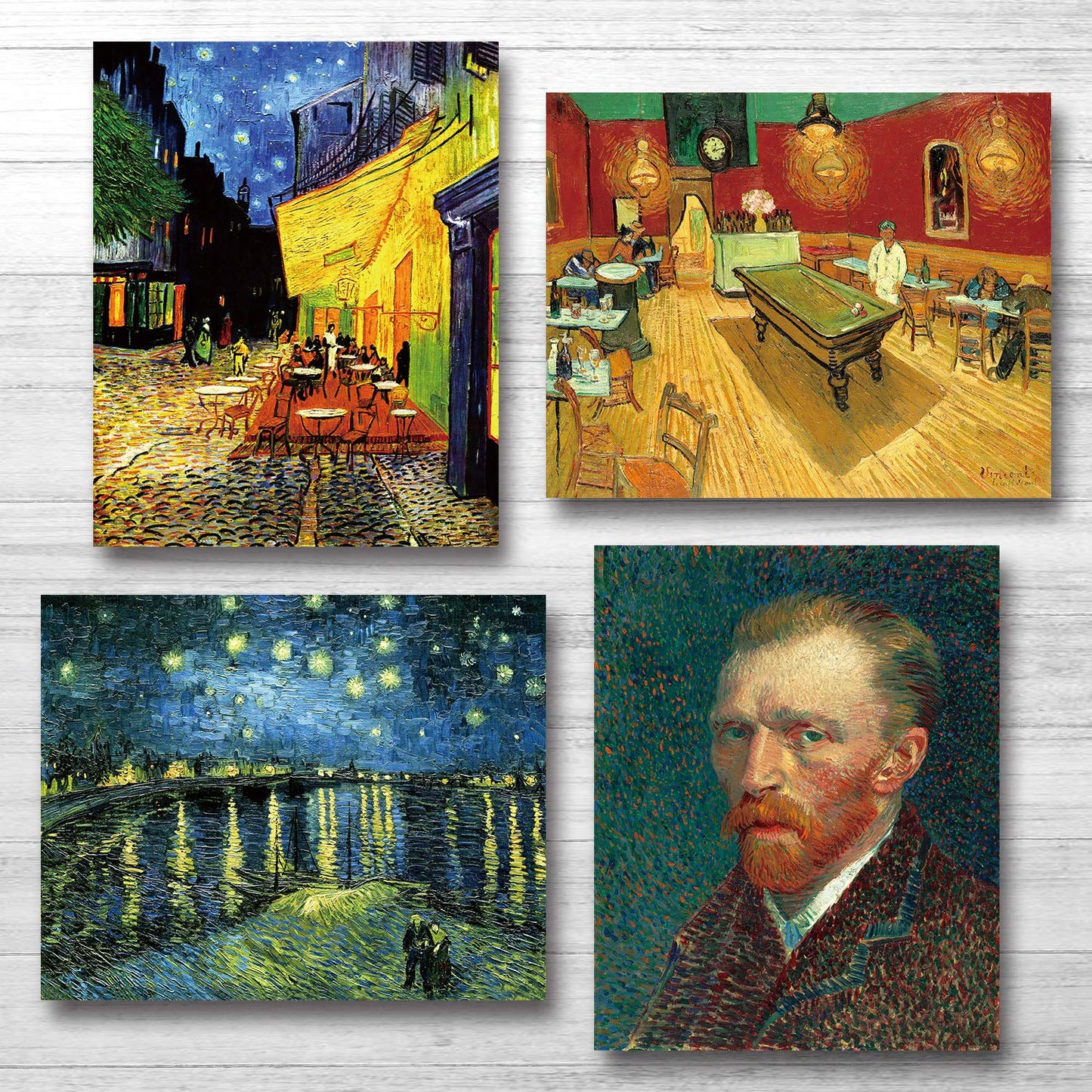YASEN Van Gogh Canvas Wall Art Posters And Prints Of Famous Painting Abstract Wall Art Prints Unframed Art 8x10 Vincent Van Gogh Poster Artwork (4 Pack B)