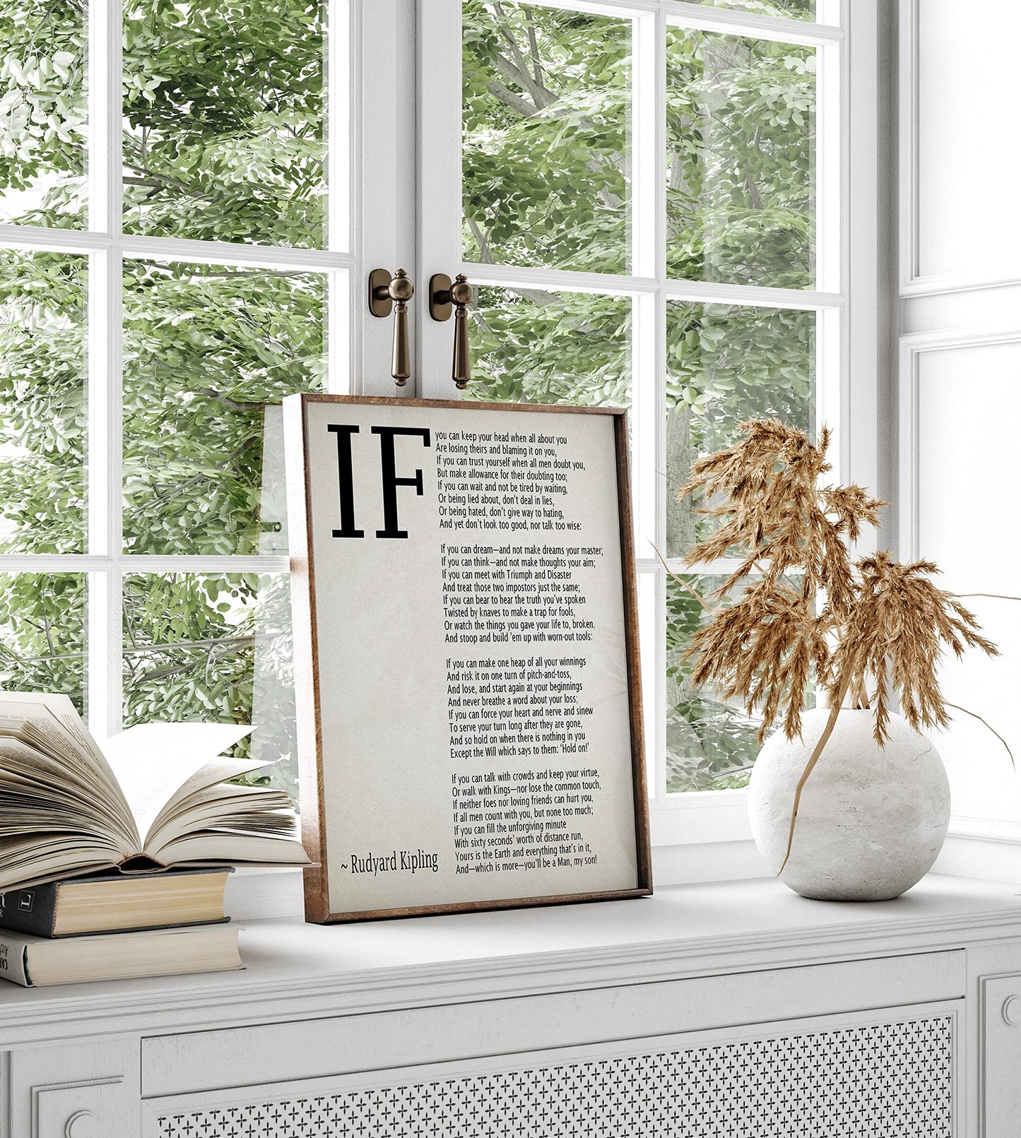IF Poem Art Print IF Poem by Rudyard Kipling Art Print IF Poster If Poem Poster If Poem Print If Poem Wall Art If you can If by Kipling Poem (5 x 7, Ivory)