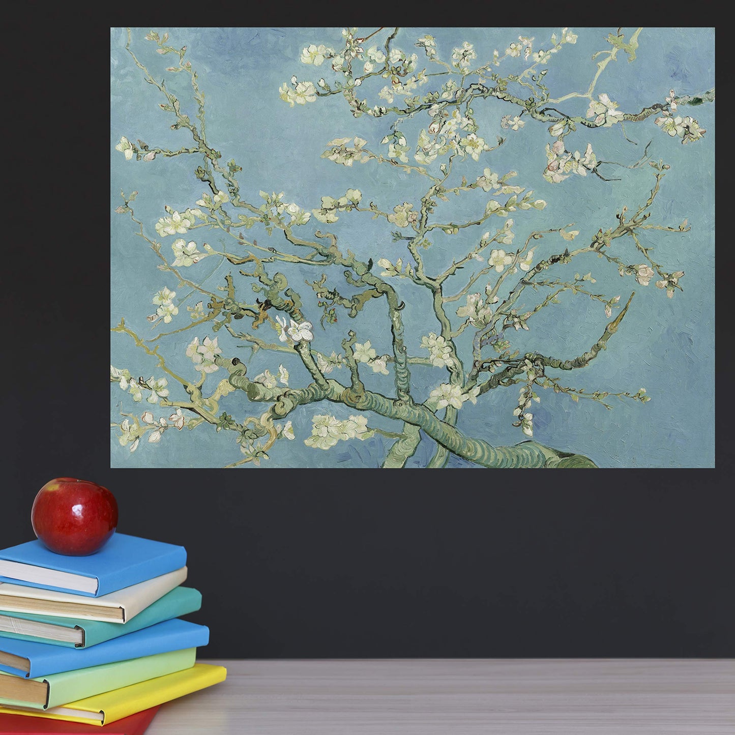 Palace Learning Vincent Van Gogh Almond Blossom Poster Print - 1890 - Fine Art Wall Decor (18" x 24", Laminated)