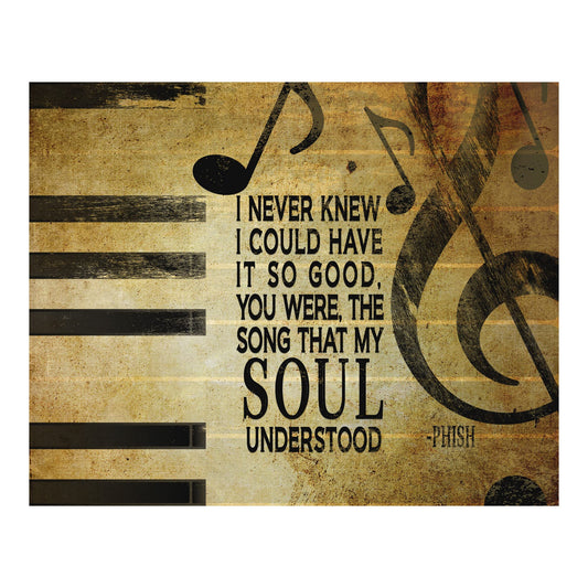 Joy - Phish Rock Typographic Distressed Wall Art, Ready to Frame Wall Decor Music Poster, Great Print For Home Decor, Bedroom Decor, Office Decor, or Man Cave Room Decor Aesthetic, Unframed - 8x10