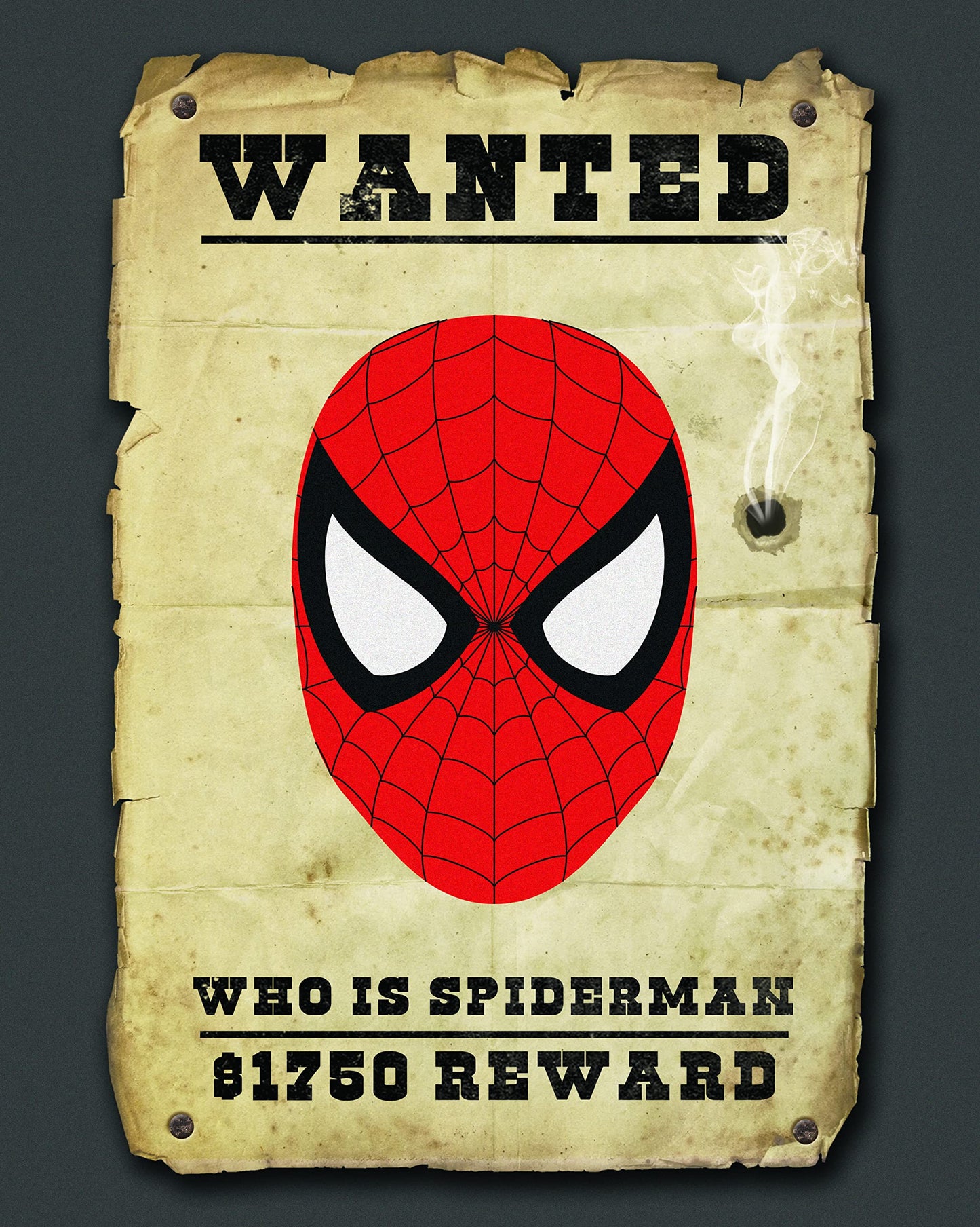 OzWood Crafts- Spider man Wall Decor Poster Prints, Set of 6 FRAMELESS (8''x10''), Spider Man room decor for boys, Spider Man Posters for Boys Room, Spider Man Wall Art,