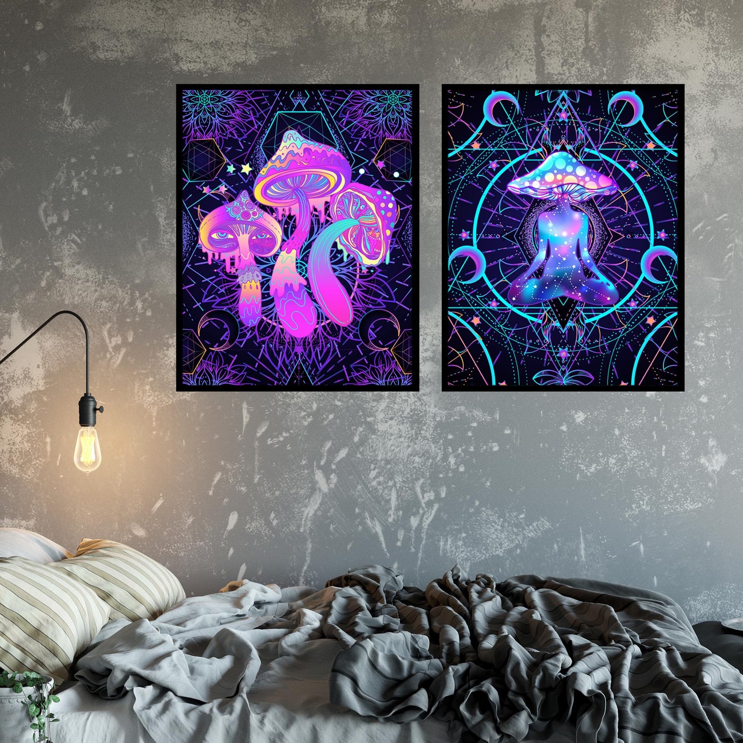 Insire Trippy Wall Art, Psychedelic Posters, Indie Posters, Psychedelic Poster, Phsychedelic Poster, Pschedelic Posters, Trippy Prints, Physchedelic Posters - Unframed (11x14”)