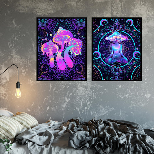 Insire Trippy Wall Art, Psychedelic Posters, Indie Posters, Psychedelic Poster, Phsychedelic Poster, Pschedelic Posters, Trippy Prints, Physchedelic Posters - Unframed (11x14”)