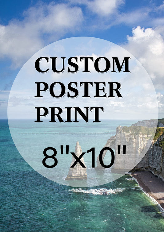 TIME TREE Upload Your Photo Custom Personalized Photo to Poster Printing Home Decor Wall Art Prints (Unframed, 8"x10")