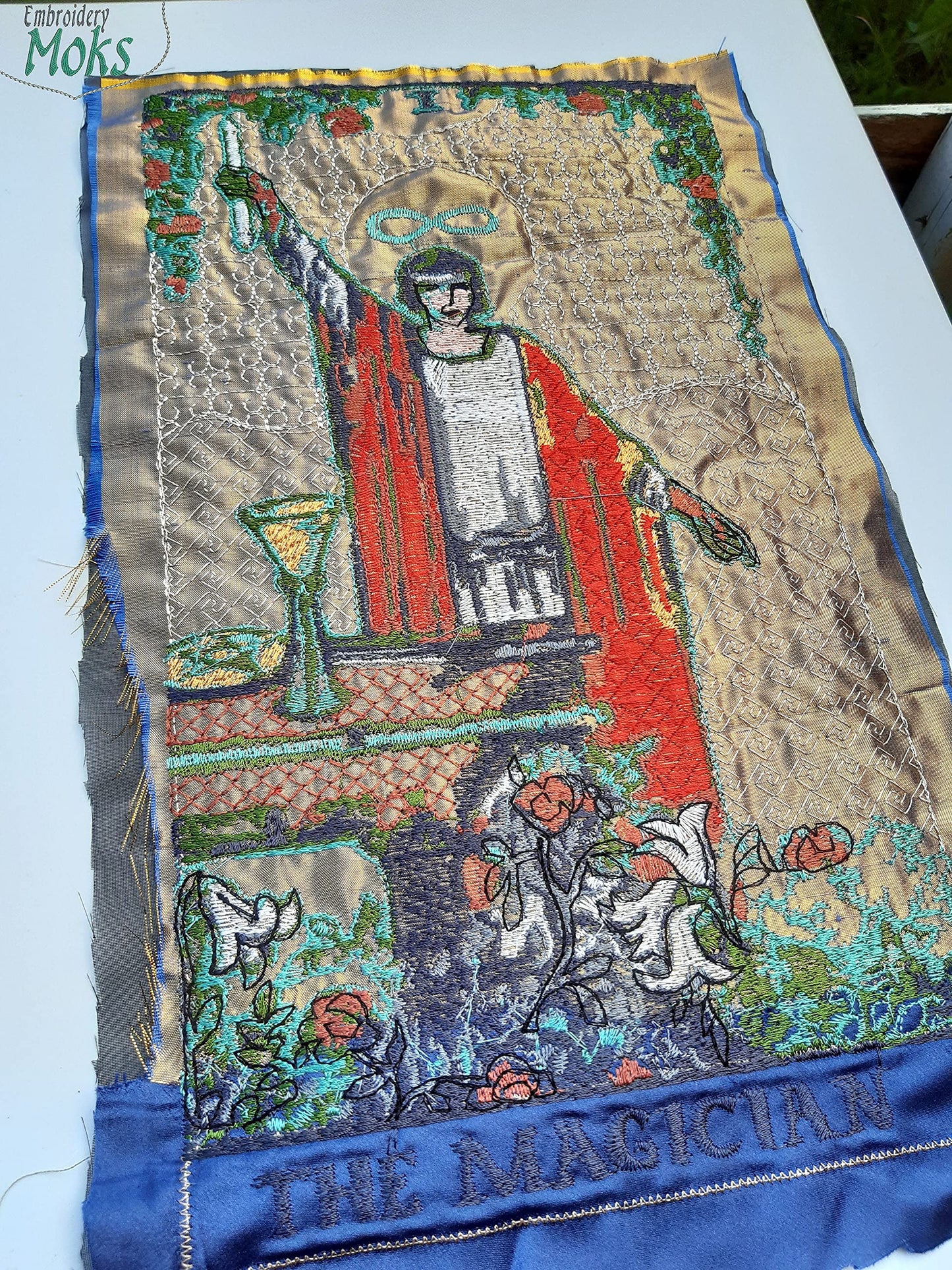 Moks332(p) Magician Tarot Card patch, embroidered patch