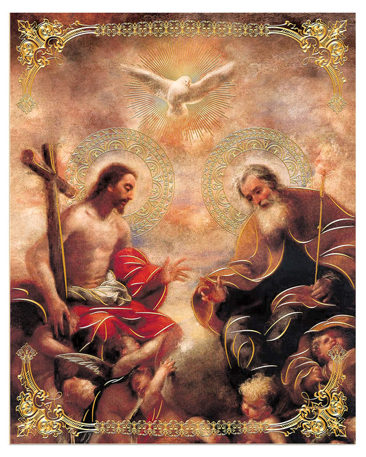 Divine Providence (8"x10") Gold Foil - Religious Wall Art Laminated Print Unframed Poster Paper Decore Arte Diseño Piezas Maestras