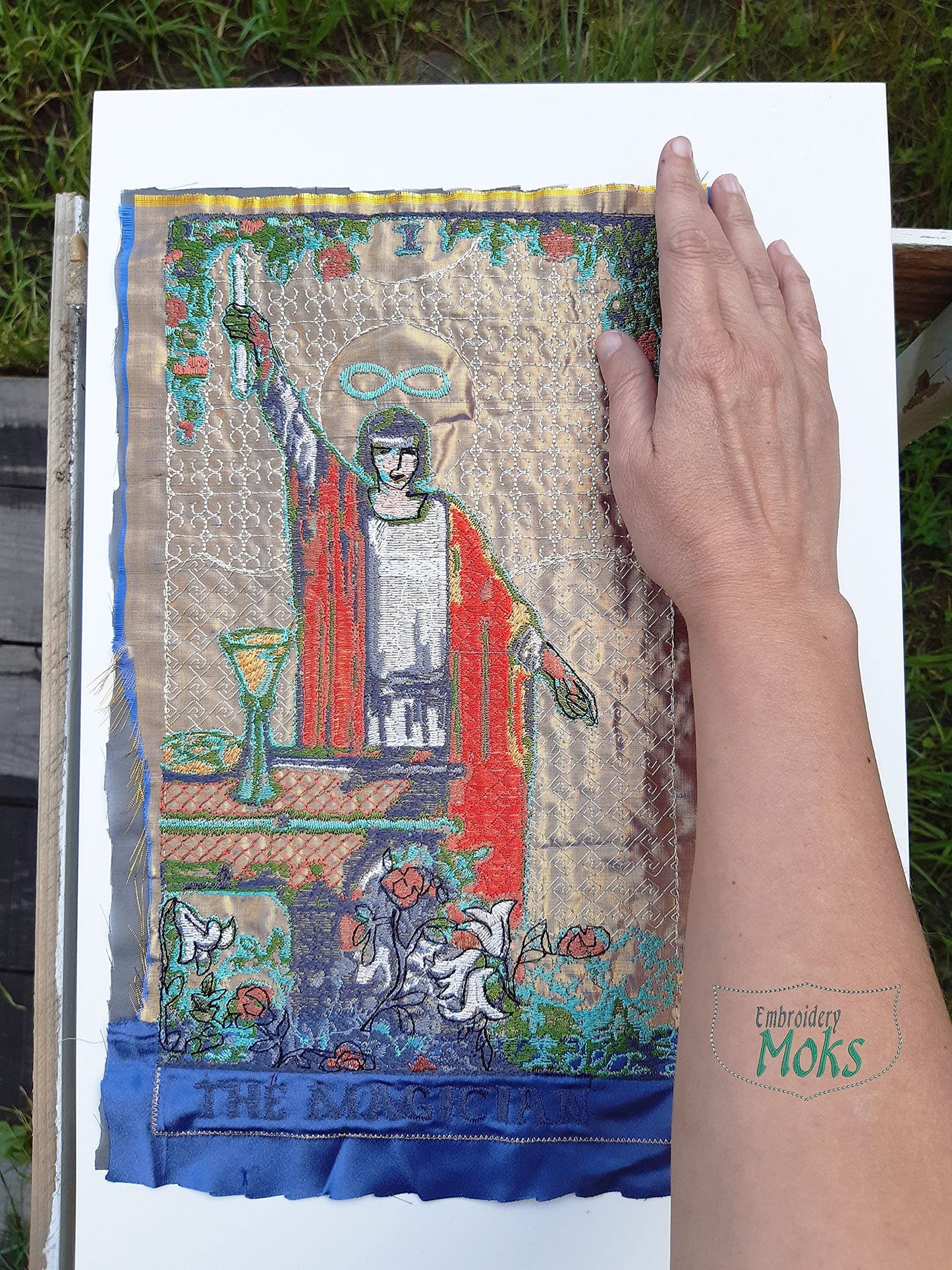 Moks332(p) Magician Tarot Card patch, embroidered patch