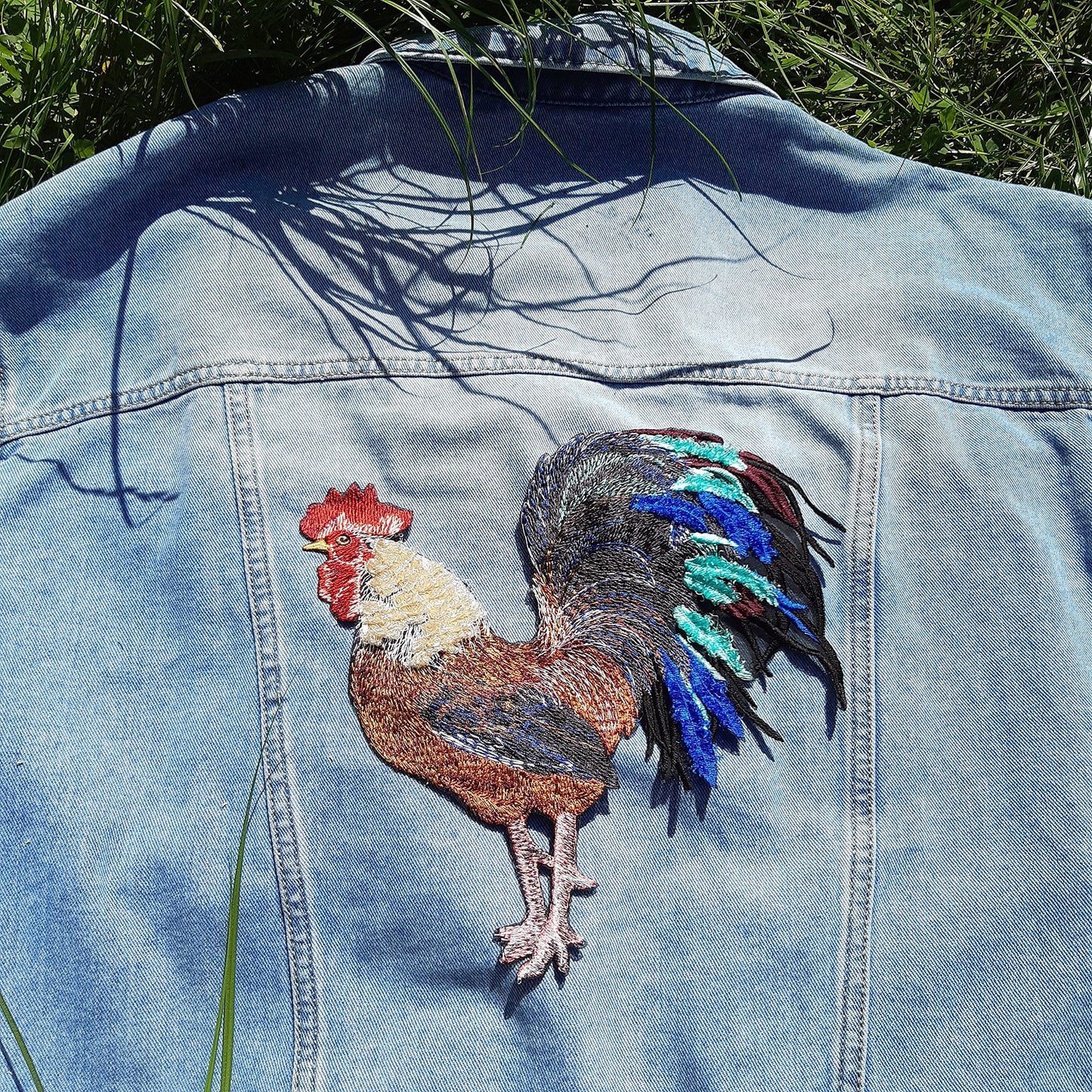 Moks461 Bird Patch, Large patch, Rooster Patch