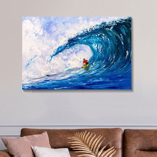 Ride The Wave (Surfer) Canvas