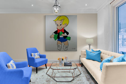 Richie Rich Painting on Canvas "Independent" by FFUR