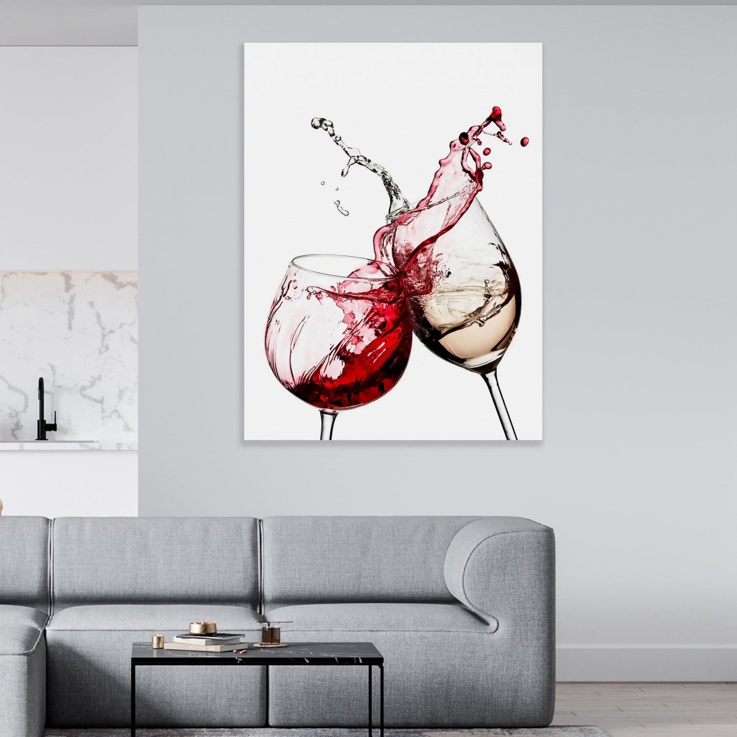Wine Glasses Canvas