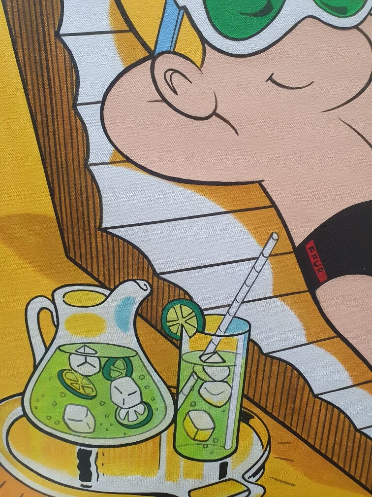 Richie Rich Soaking Up The Diamonds: Original Art by FFUR