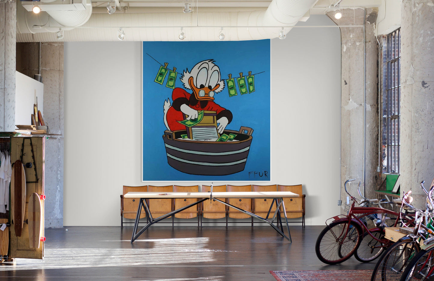 Scrooge McDuck Canvas - "Dirty Money" by FFUR