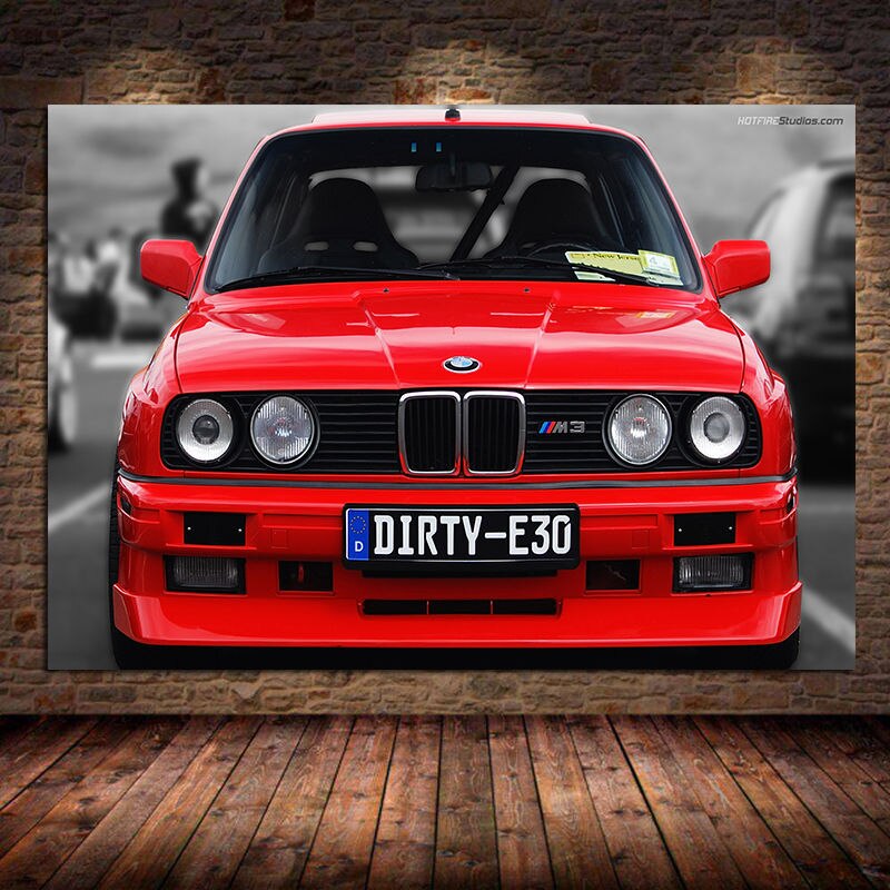 BMW M3 E30 in red