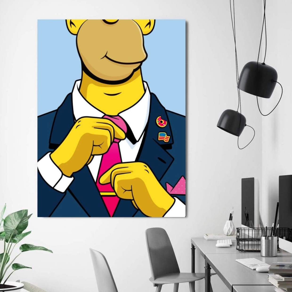 President Homer Canvas