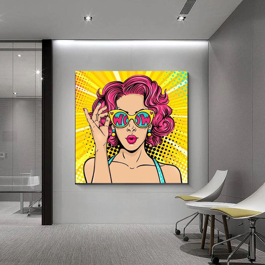 Pop Art Wow Canvas