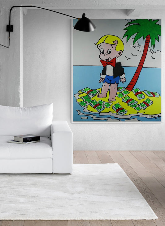 Richie Rich Wall Art Canvas - Bedroom