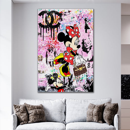 Materialistic Minnie Canvas